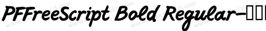 PFFreeScript Bold Regular字体转换